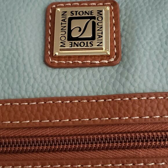 STONE MOUNTAIN Cornwall Sophia Hobo leather shoulder bag purse seafoam tan NEW - Picture 7 of 11